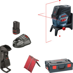 Krížovo-bodový laser Bosch GCL 2-50 C + RM 2 + BM 3 + akumulátor, L-Boxx