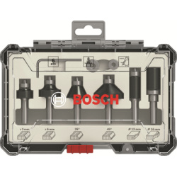6-dielna súprava ohraňovacích fréz Bosch, stopka 8 mm