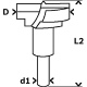 Vrtk Bosch na otvory pre pnty, ostrie tvrdokov, pr. 26 mm