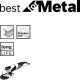 Fíbrový brúsny kotúč R574 Bosch Best for Metal, 125 mm, P 80