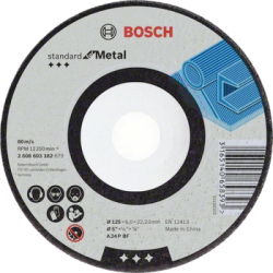 Obrusovací kotúč Bosch Standard for Metal s prielisom, pr. 125 mm