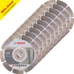 10 ks balenie DIA kotúčov Bosch Standard for Concrete, 150 mm