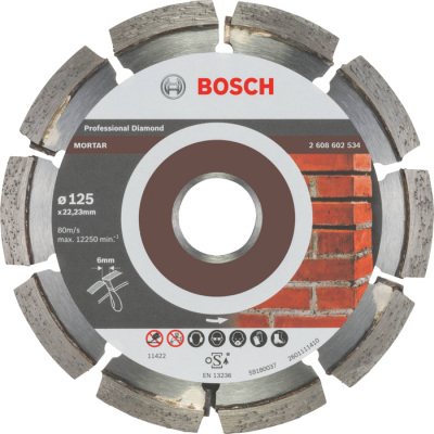 Diamantov krovac kot 125 mm, Bosch Expert for Mortar