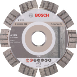 Diamantový kotúč 125 mm, Bosch Best for Concrete