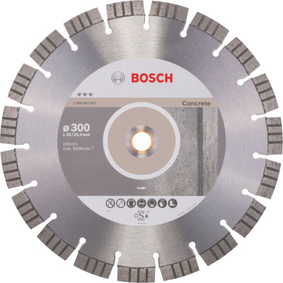 Diamantov kot 300 mm, Bosch Best for Concrete, otvor 25,4 mm