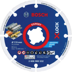 Diamantový kotúč 115 mm, Bosch X-LOCK Expert for Metal