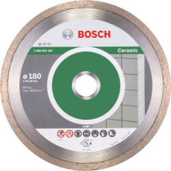Diamantový kotúč 180 mm, Bosch Standard for Ceramic, otvor 22,23 mm