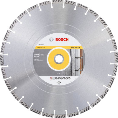 Diamantov kot 400 mm, Bosch Standard for Universal high speed, otvor 25,4 mm