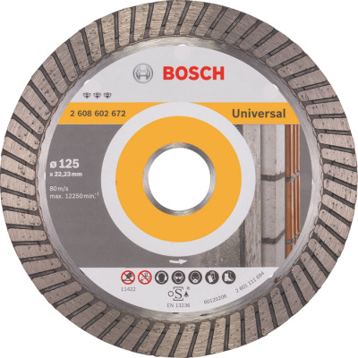 Diamantov kot 125 mm, Bosch Best for Universal Turbo