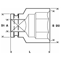 Driak nsuvnch kov Bosch 27 mm, D1 44 mm