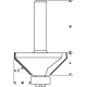 Fazetov frza Bosch s vodiacim loiskom, stopka 8 mm