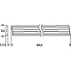 Hobľovací nôž Bosch, 40°, rovný, 2 ks