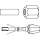 Klietinov upnacie puzdro Bosch, pr. 6 mm, rka 24 mm