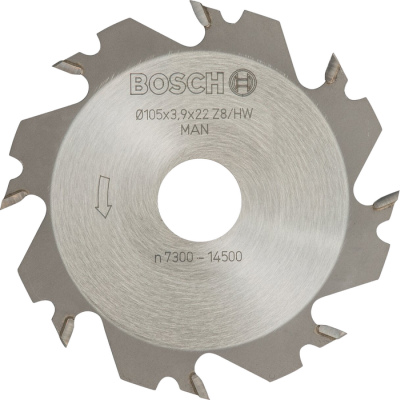 Kotov frza Bosch, pr. 105 mm, otvor 22 mm, 8 zubov