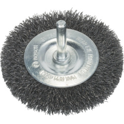Kotúčová kefa pre vŕtačky Bosch oceľ zvlnený drôt 75 mm hrúbka 0,2 mm šírka 10 mm