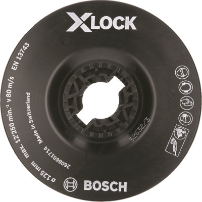 Oporn tanier Bosch X-LOCK, priemer 125 mm, mkk