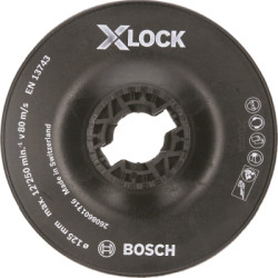 Oporný tanier Bosch X-LOCK, priemer 125 mm, tvrdý