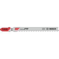 Pílové listy Bosch Clean for PP, T 102 D, 5 ks