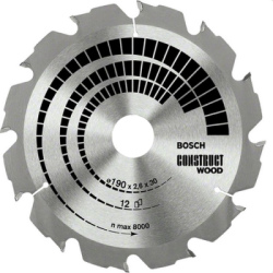 Pílový kotúč Bosch Construct Wood, pr. 160 mm, 12 zubov