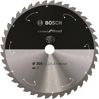 Plov kot Bosch Standard for Wood, 305 mm, 40 zubov