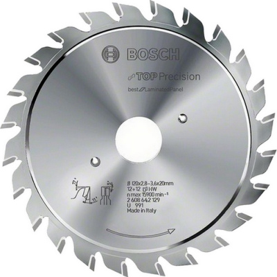 Predrezvac kot Bosch Best for Laminated Panel Fine, 120 mm, otvor 20 mm