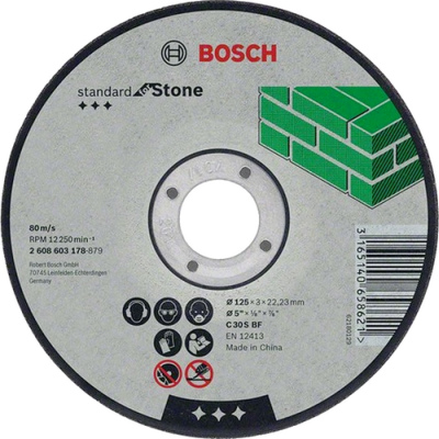 Rezac kot Bosch Standard for Stone s prielisom, pr. 125 mm