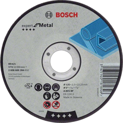 Rezac kot Bosch Expert for Metal rovn, hr. 2,5 mm, pr. 115 mm