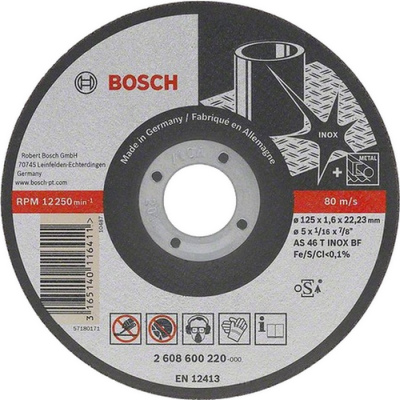Rezací kotúč Bosch Best for Inox Rapido Long Life rovný, pr. 125 mm