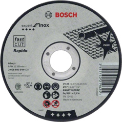 Rezací kotúč Bosch Standard for Inox rovný, hr. 1,6 mm, pr. 115 mm