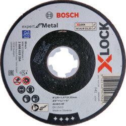 Rezací kotúč Bosch X-LOCK Expert for Metal, hr. 1,6 mm, pr. 125 mm