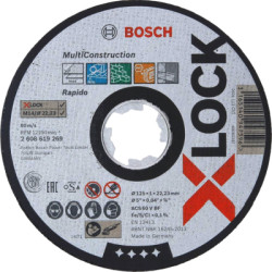 Rezací kotúč Bosch X-LOCK Multi Material, hr. 1,6 mm, pr. 125 mm