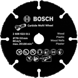 Viacúčelový kotúč Bosch Carbide Multi Wheel, pr. 76 mm