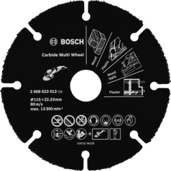 Viacúčelový kotúč Bosch Carbide Multi Wheel, pr. 115 mm