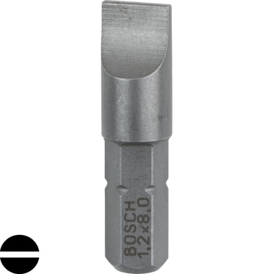 Skrutkovac hrot Bosch Extra Hart S1,2x8,0, L 25 mm, 3 ks