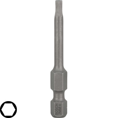 Skrutkovac hrot Bosch Extra Hart HEX3, L 49 mm, 3 ks