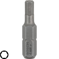 Skrutkovací hrot Bosch Extra Hart HEX4, L 25 mm, 3 ks