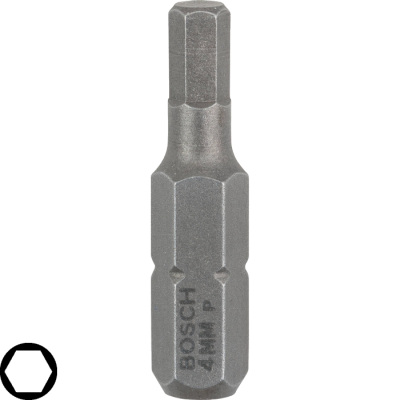 Skrutkovac hrot Bosch Extra Hart HEX4, L 25 mm, 3 ks