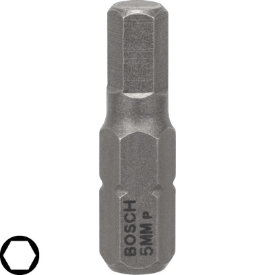 Skrutkovac hrot Bosch Extra Hart HEX5, L 25 mm, 3 ks