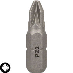 Skrutkovací hrot Bosch Extra Hart PZ2, L 25 mm, 25 ks