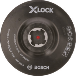 Tanier s velkronovou vrstvou Bosch X-LOCK na brúsne listy, 125 mm