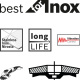 Vejrovit kot X581 Bosch Best for Inox, prielis, 125 mm, P 60