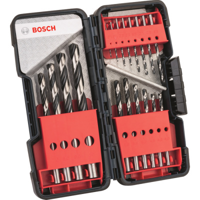 Vrtáky do kovu Bosch HSS PointTeQ, 18-dielna súprava Toughbox