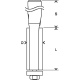 Zarovnvacia frza Bosch, dvojnoov, D 12,7 mm, dlh
